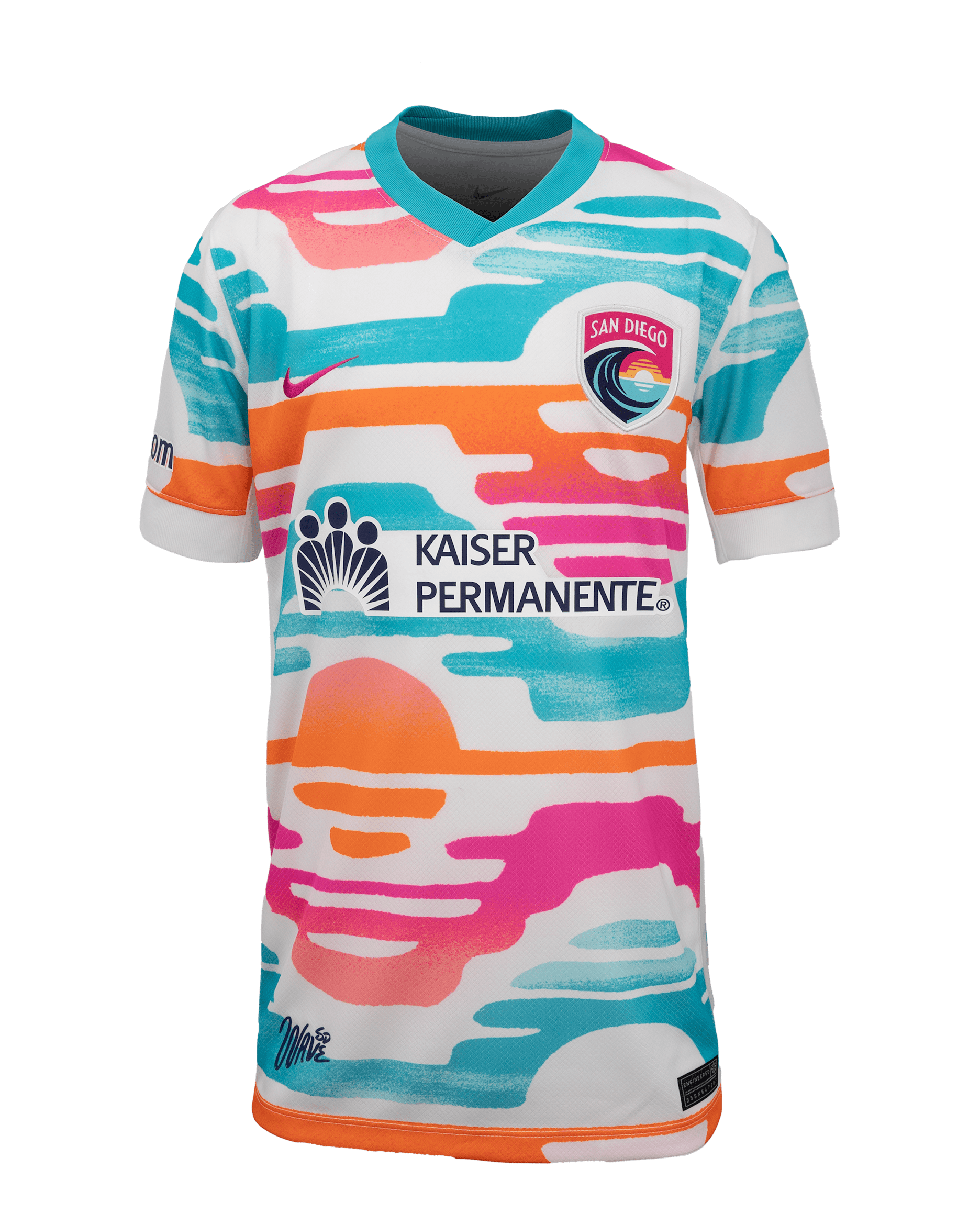 San Diego Wave FC 2025 Stadium Home Big Kids' Nike Dri-FIT NWSL